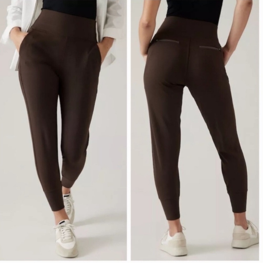 Athleta Venice high rise jogger pant toasted brown size medium